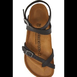 Birkenstock Black Strap Yara Sandals Sz 37
